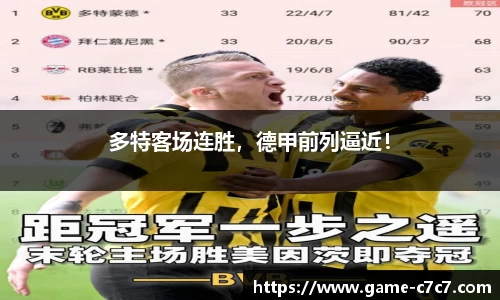 多特客场连胜，德甲前列逼近！